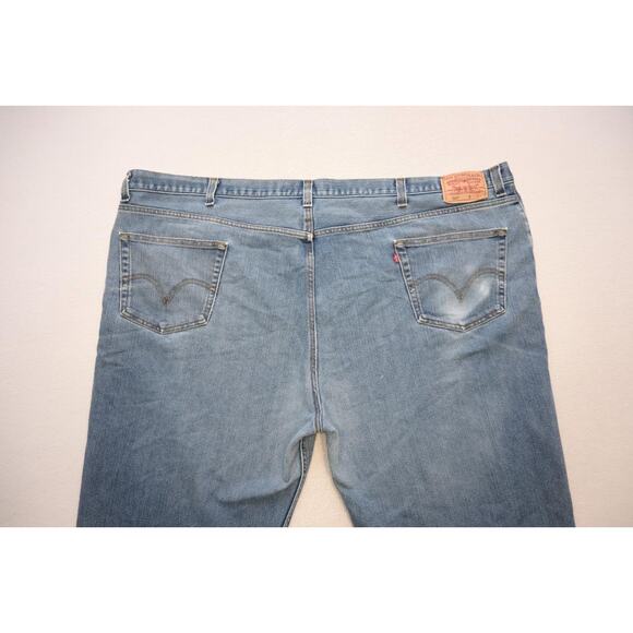 Levi's 550 Relaxed Fit Straight Blue Denim Jeans Rugged Mens Size 56 x 30 - Picture 8 of 9